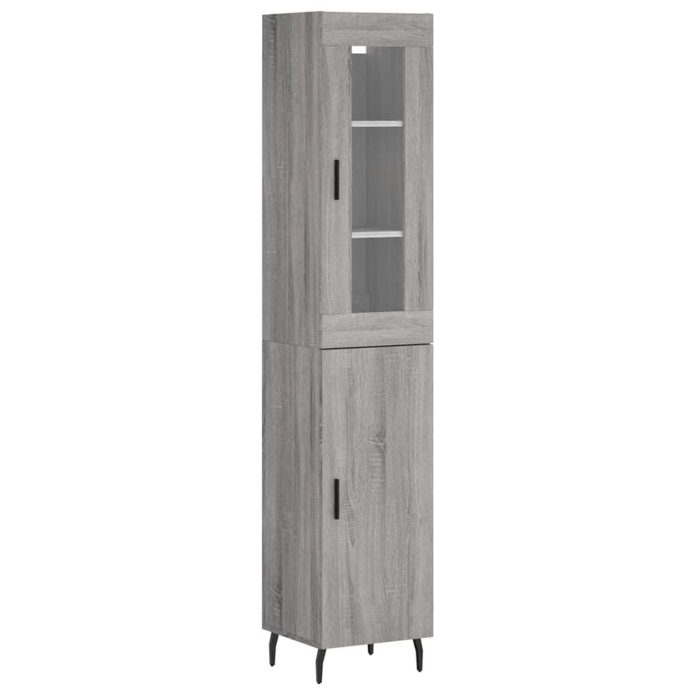 Buffet bahut commode armoire meuble de rangement organisateur cuisine salle de séjour salon haut sonoma 34,5 x 34 x 180 cm bo