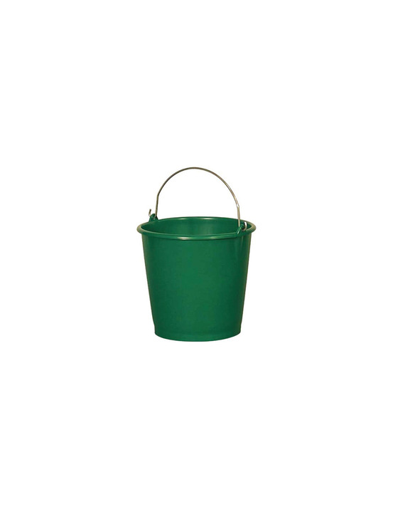 Seau rural 10l gradué vert - aluminium et plastiq