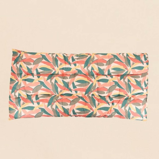 Matelas effet lin déperlant & anti-uv imprimé coloré 60x120cm