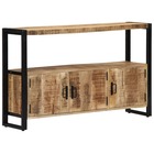 Buffet bahut armoire console meuble de rangement latérale 120 cm bois de manguier solide