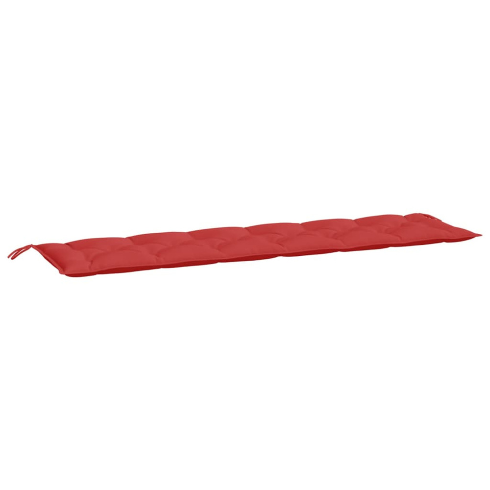 Coussin de banc de jardin rouge 200x50x7 cm tissu oxford