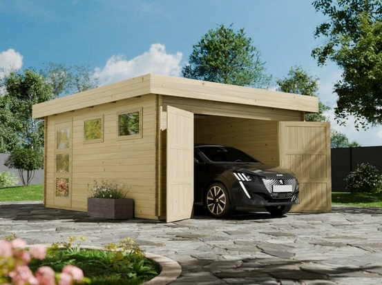 Garage en bois westmount - porte bois