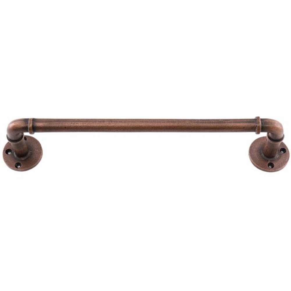 Porte-serviette en fer antique 30 cm cuivré