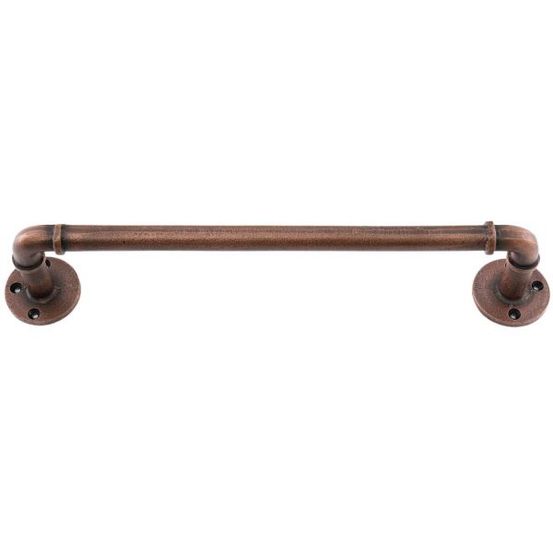 Porte-serviette en fer antique 30 cm cuivré