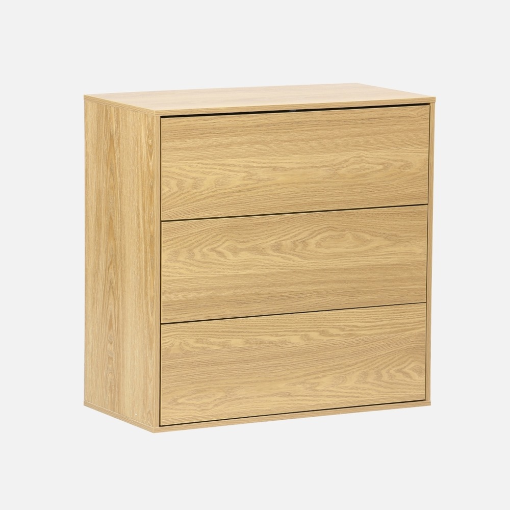 Module de rangement décor bois 3 tiroirs - kompo