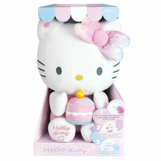 Peluche interactive anniversaire 26 cm hello kitty