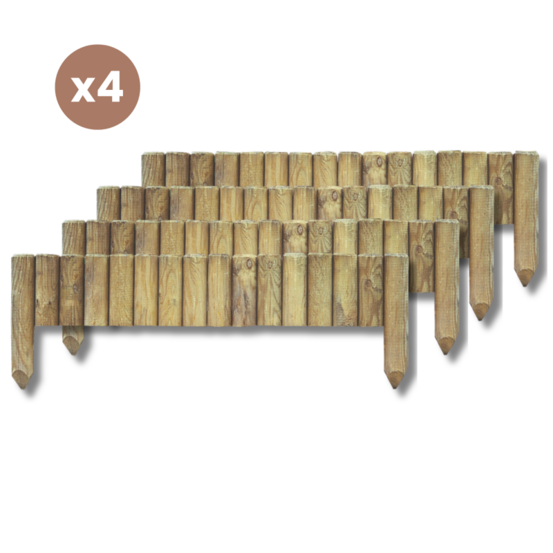 Lot de 4 bordures a planter