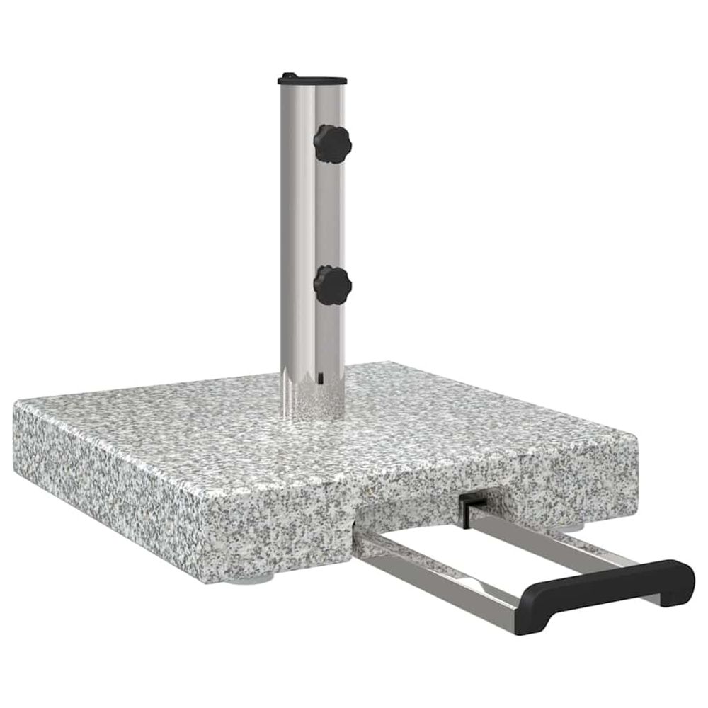 Pied de parasol 29 kg gris granite carré