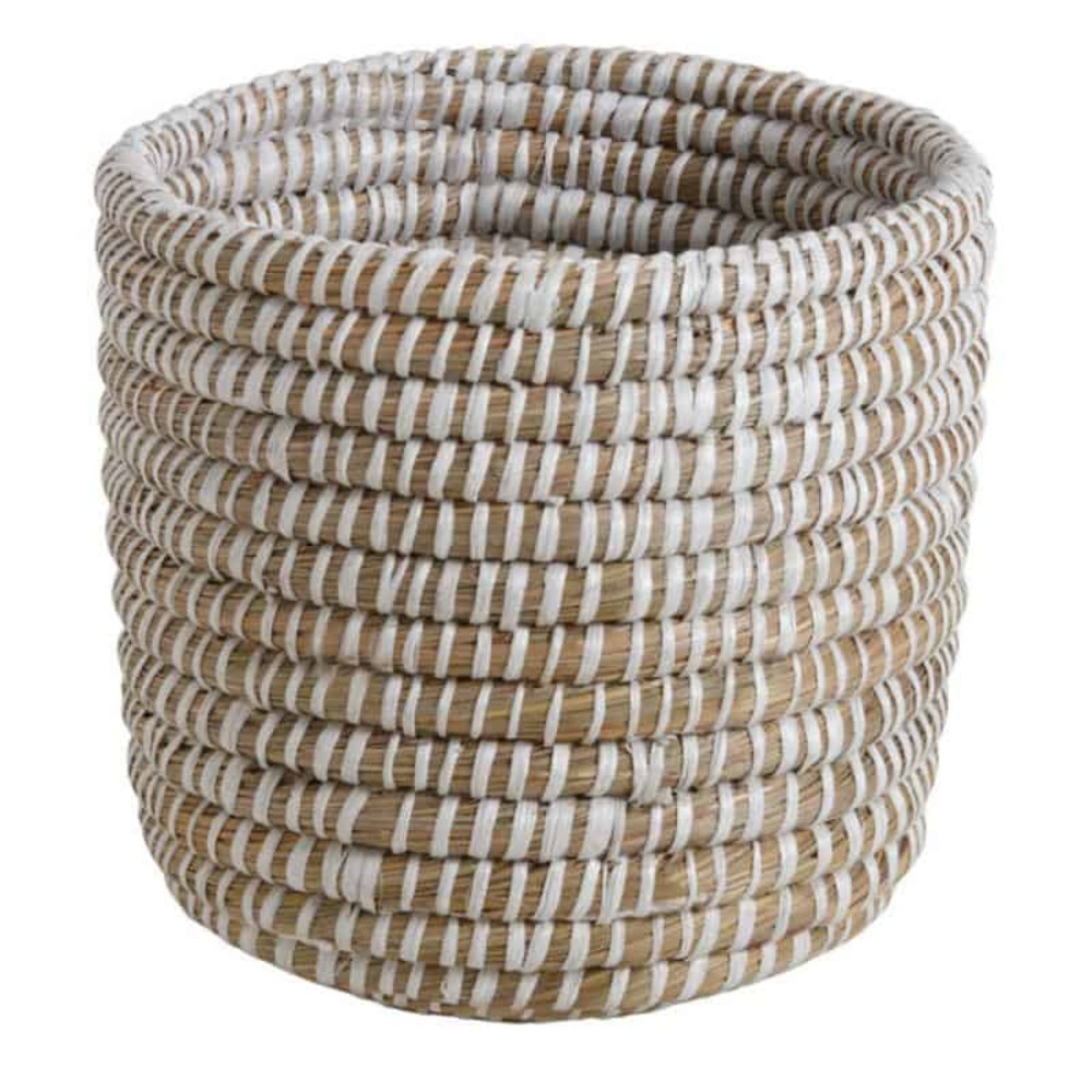 Cache pot jonc de mer pot de 21 cm