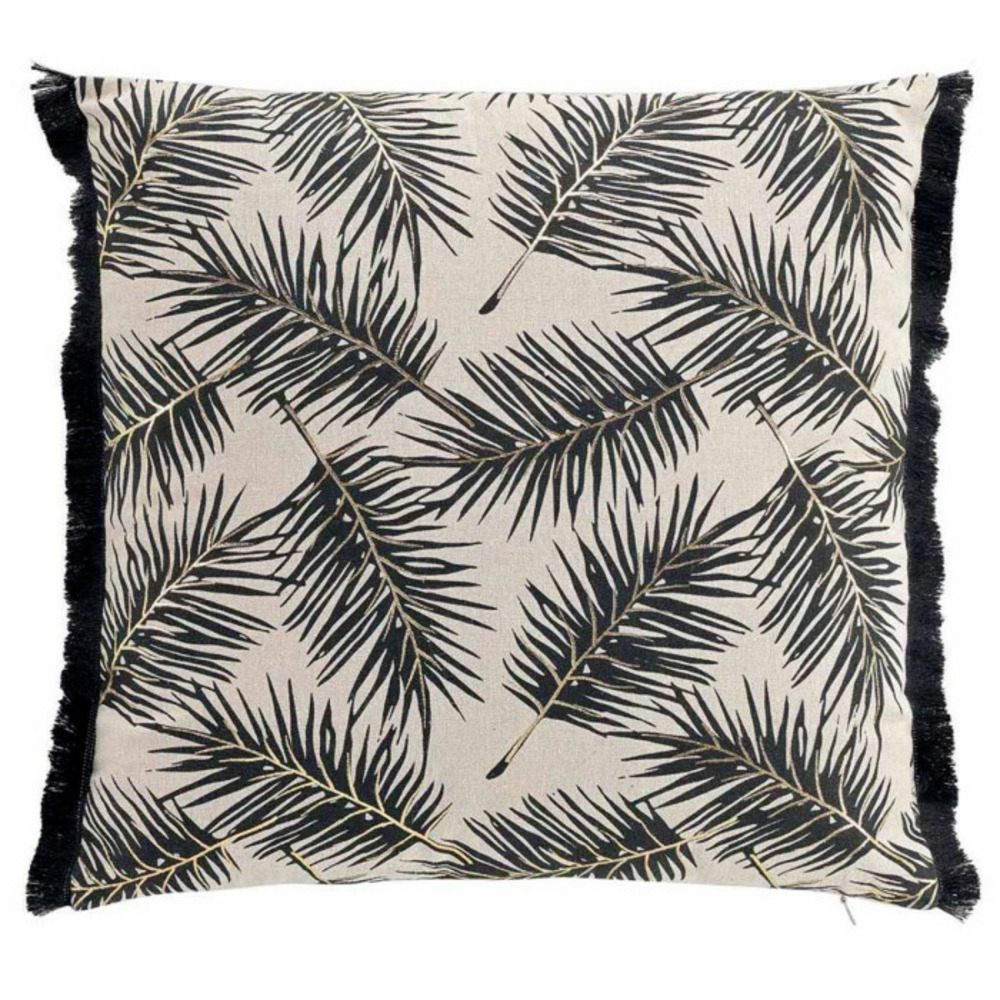 Coussin déco à franges 