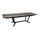 Table de jardin rectangulaire galléo plateau fundermax® - graphite/cave 180/230/280 cm