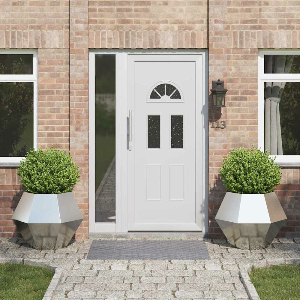 Jardinière 2 pcs argent 75 x 75 x 60 cm acier galvanisé