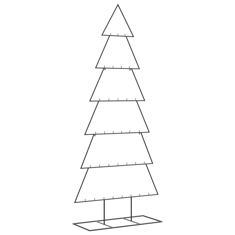 Arbre de noël en métal pour décoration noir 180 cm