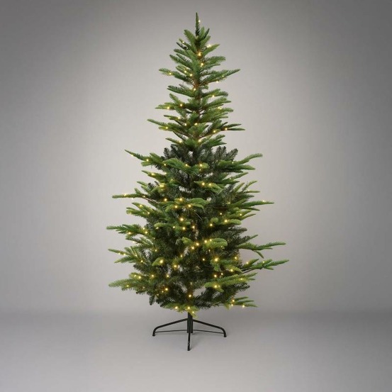 Sapin de noël lumineux 300 leds blanc chaud 754 branches 1m80 intérieur