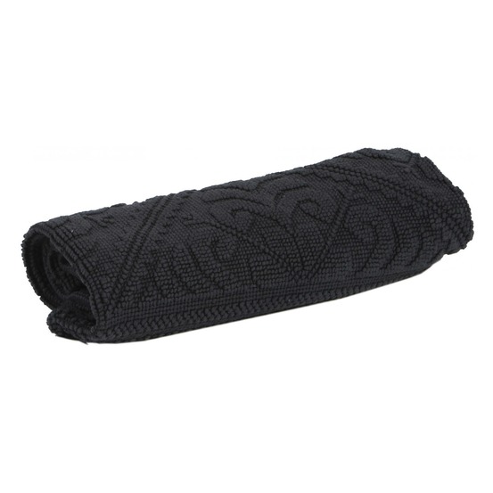 Tapis de bain enzo carbone 70 x 140 cm