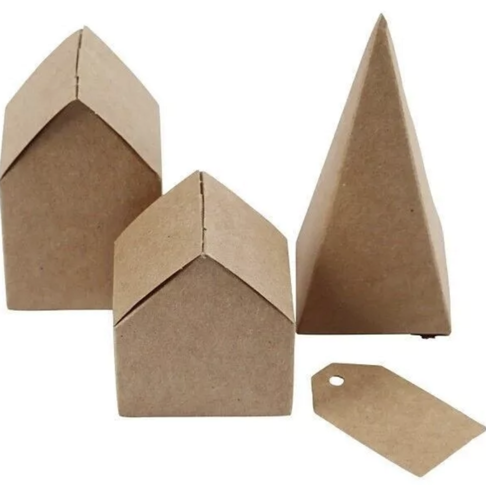 Kit calendrier de l'avent - village en kraft