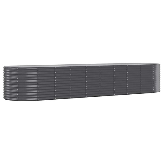 Lit surélevé de jardin acier galvanisé anthracite
