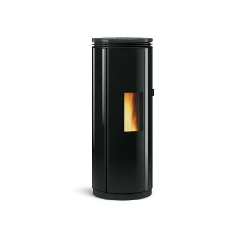 1285402-poele a granules-8kw-a+-flamme verte-cstb-foyer fonte-sortie po nordica extraflame - pamelacrystal