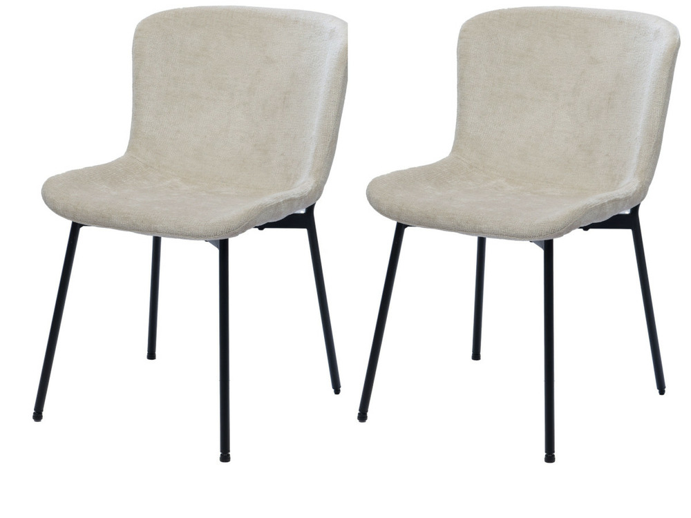 Lot de 2 chaises arabelle beige