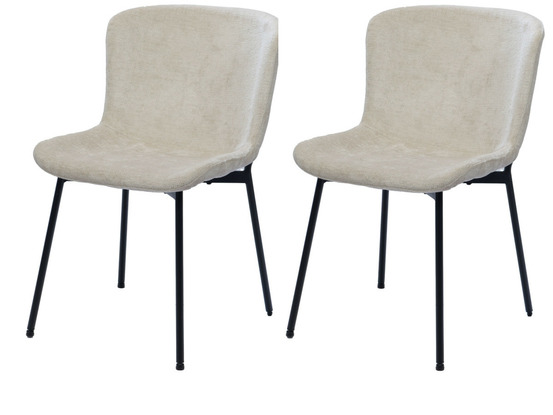 Lot de 2 chaises arabelle beige