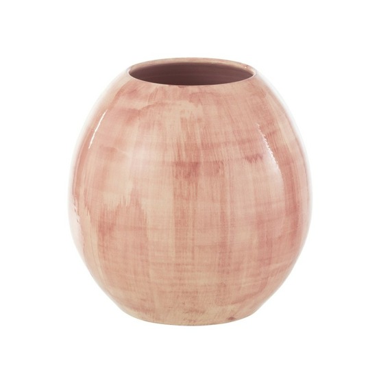 Cache-pot en céramique rose 28x28x27 cm