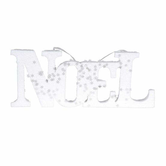 Suspension de noël à customiser - loisirs créatifs - blanc