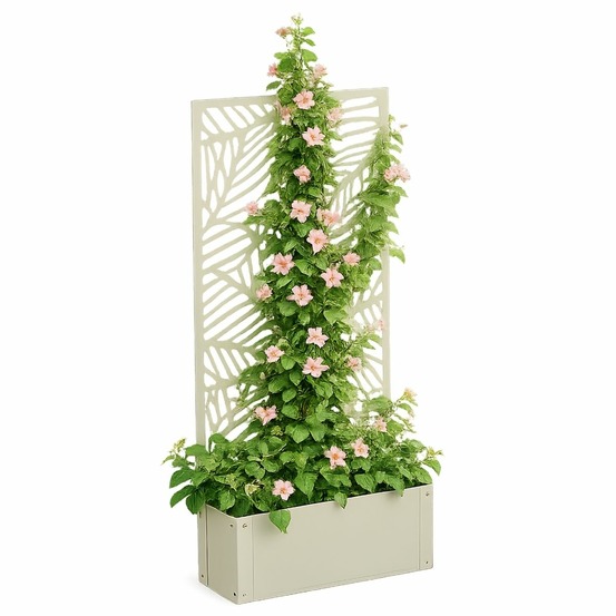 Mica decorations sapri support pour plantes - jardinière avec treillis pour plantes grimpantes - support pour plantes autoportant