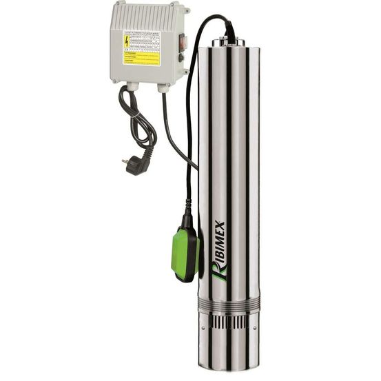 Pompe pour puit 750w diamètre corps 125mm avec flotteur refoulement 43m