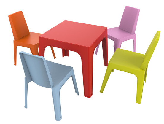 Ensemble 4 chaises et table pour enfants julieta intérieur extérieur - resol
