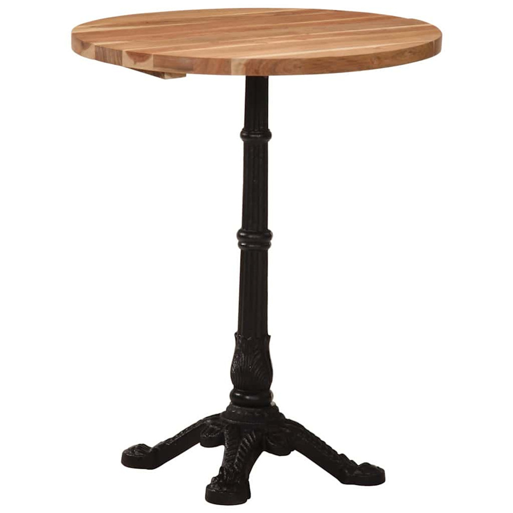 Table de bistro ø60x76 cm bois d'acacia massif