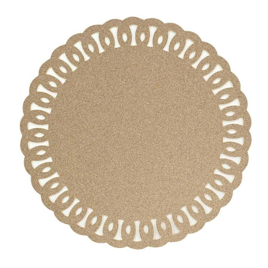 Set de table rond à paillettes