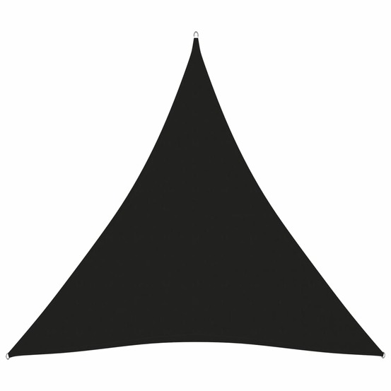 Voile toile d'ombrage parasol tissu oxford triangulaire 6 x 6 x 6 m noir