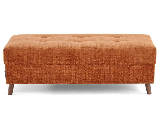 Rune - pouf en velours texturé