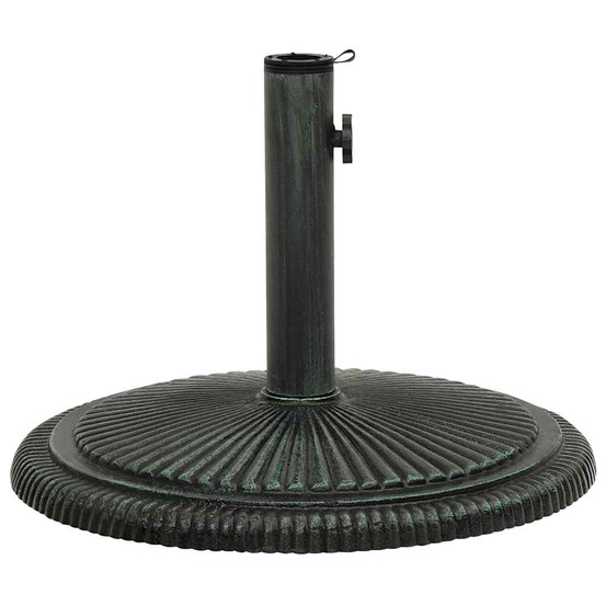 Socle de parasol vert 45x45x30 cm fonte