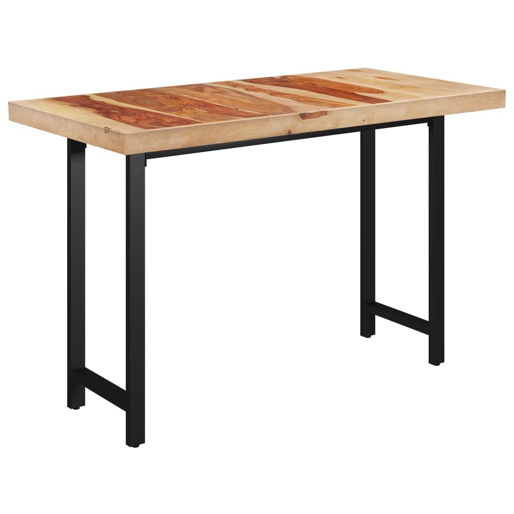 Table de salle à manger avec pieds en h 140x70x77cm bois solide