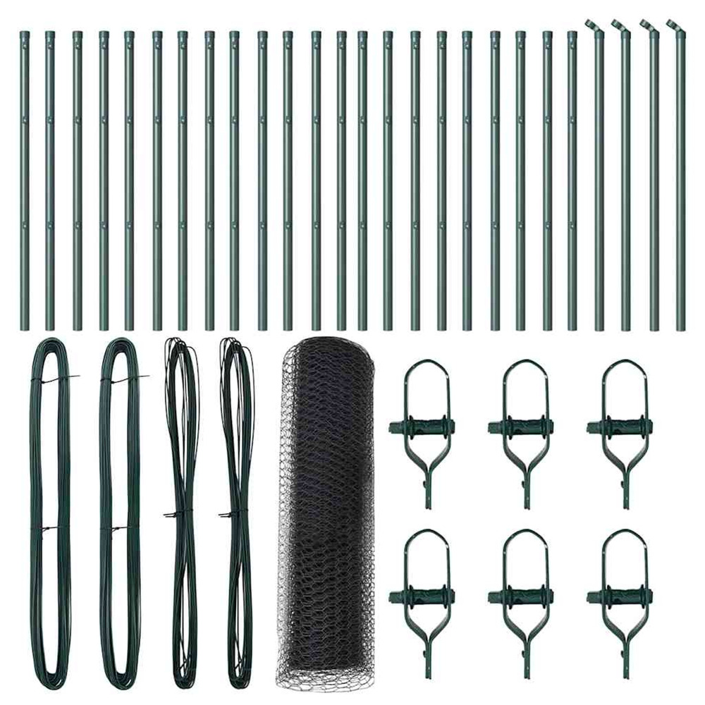 Poteau de clôture. Gris 50 x 0,5 m (maille de 13 mm)