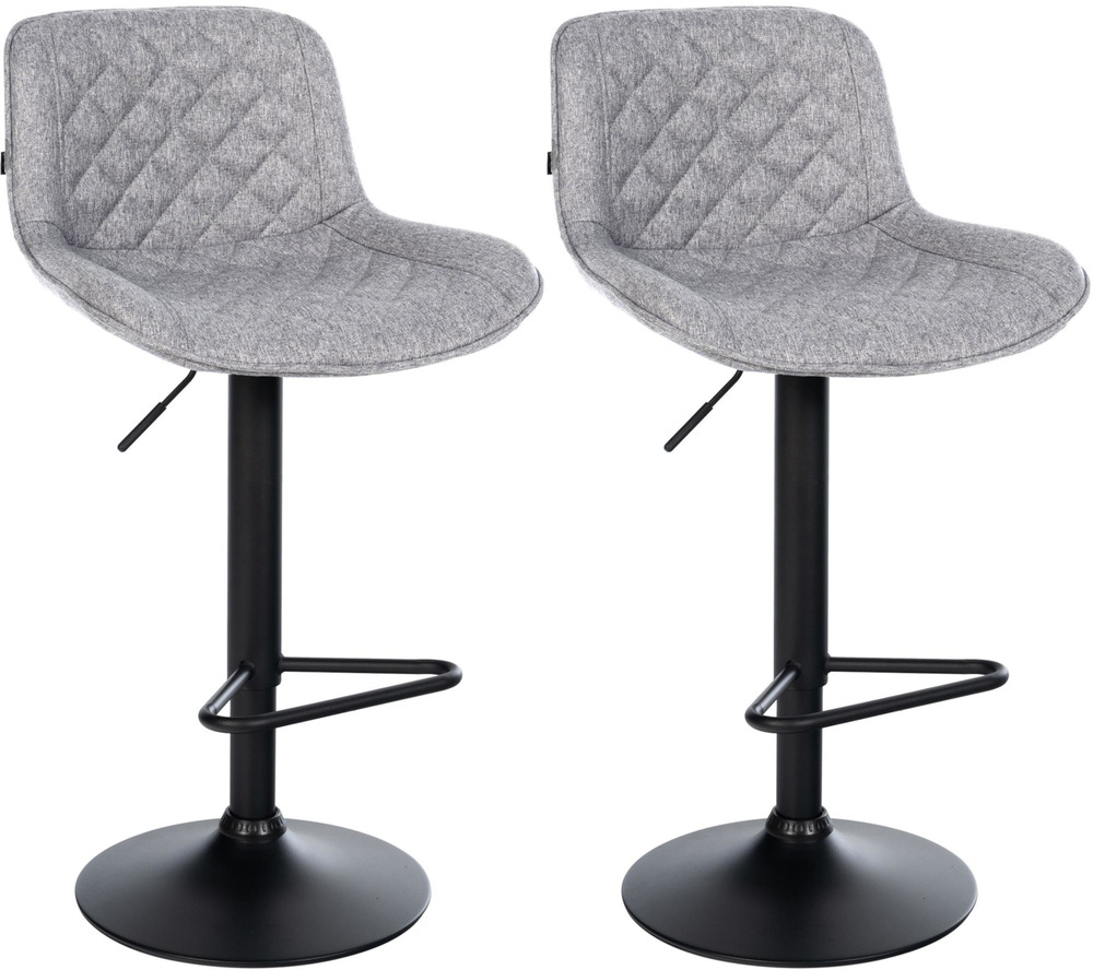 Lot de 2 tabourets de bar tissu kasson