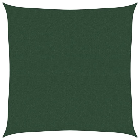 Voile d'ombrage 160 g/m² vert foncé 4x4 m pehd