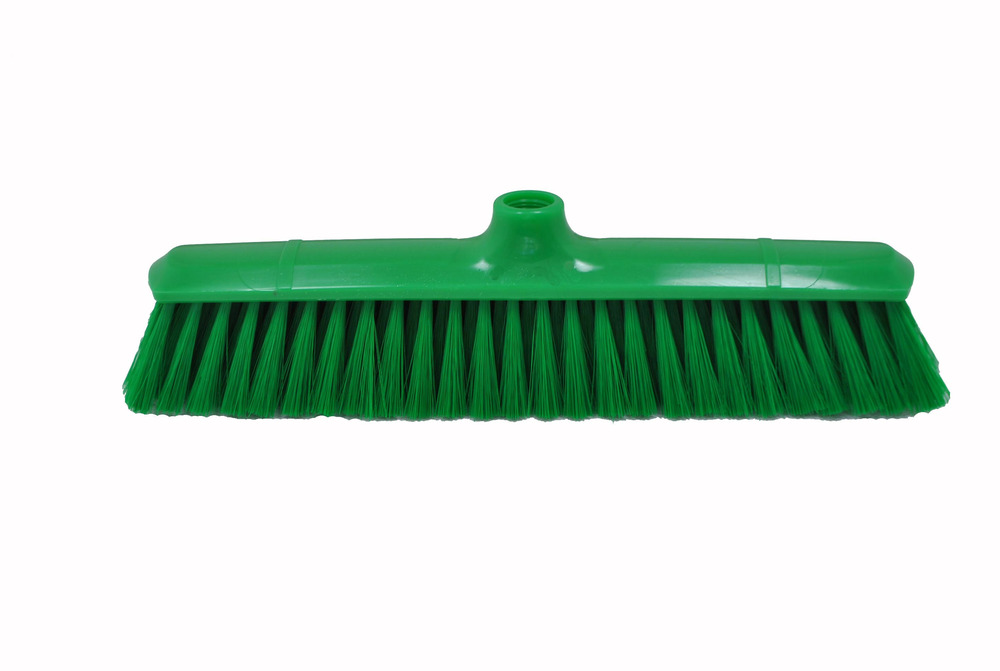 Balai vert 380 mm souple, fibre polyester - l2g