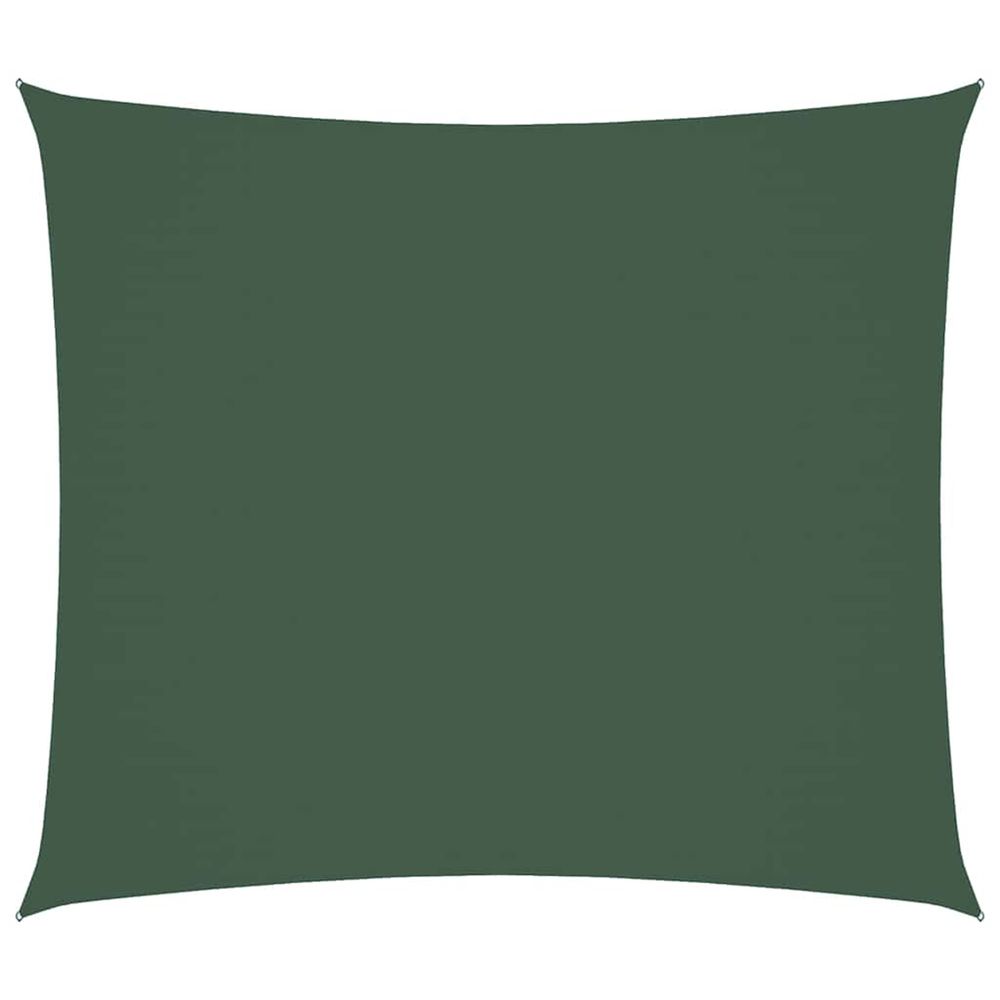 Voile de parasol tissu oxford rectangulaire 2x2,5 m vert foncé