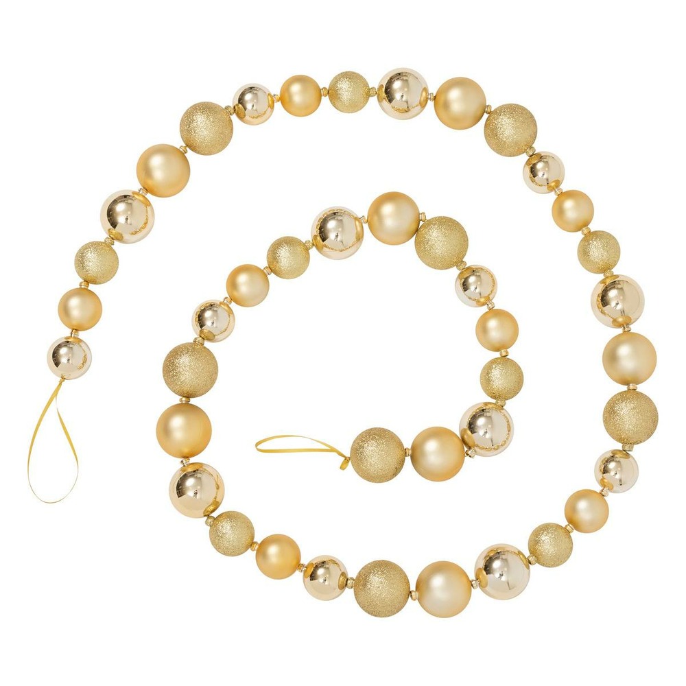 Guirlande boules 2m doré