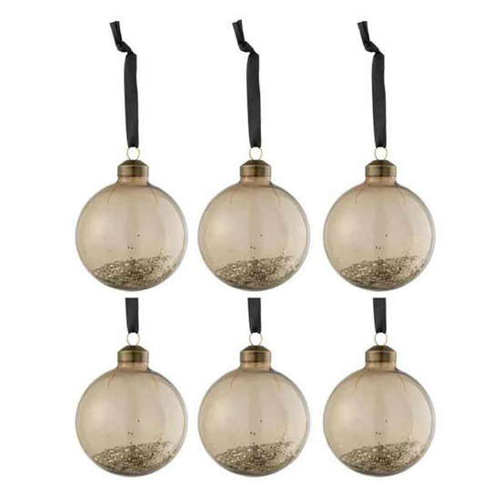 Lot de 6 boules de noël