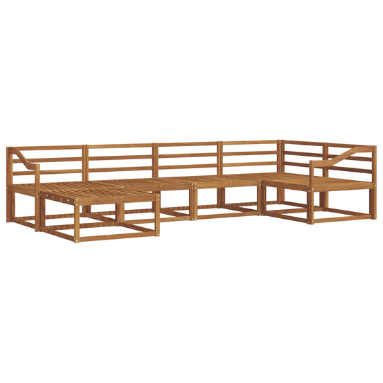 Ensemble de canapés d'extérieur 6 pcs naturel