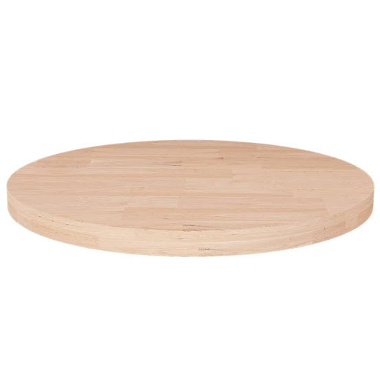 Dessus de table rond ø40x2,5 cm bois de chêne massif non traité