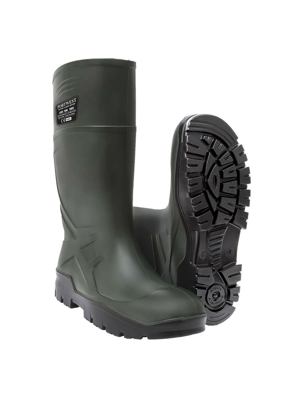 Botte pu s5 ci fo couleur : vert taille 43 - portwest