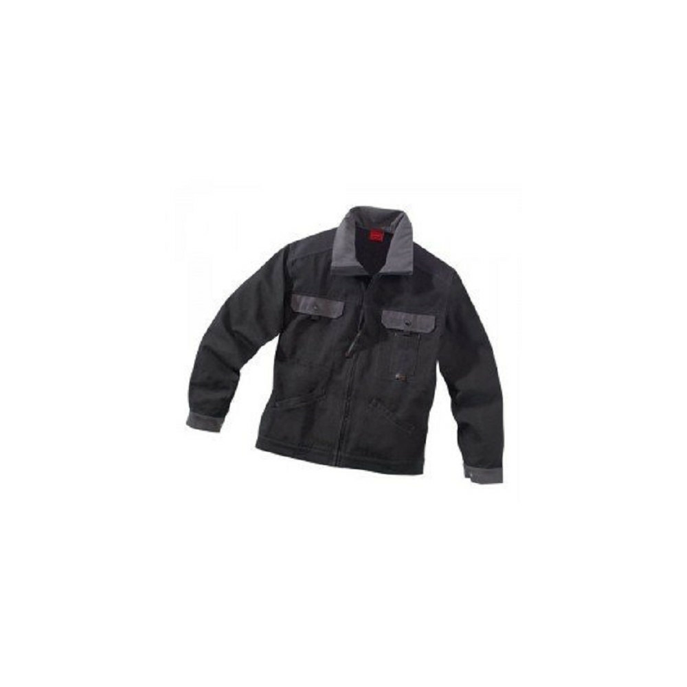 Veste de travail work attitude pour travaux lourds noir gris ts 3ath00cp014121