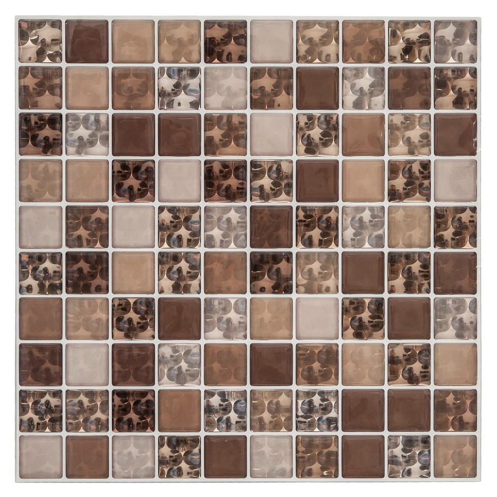 Lot de 2 stickers - carrelage - 26x26 cm