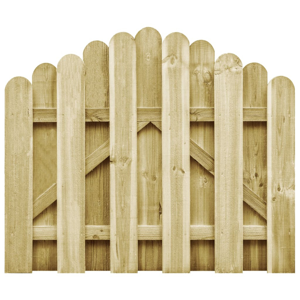 Portail de jardin bois de pin imprégné 100x75 cm