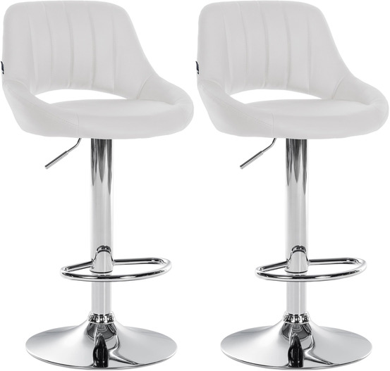 Lot de 2 tabourets de bar milet simili cuir c
