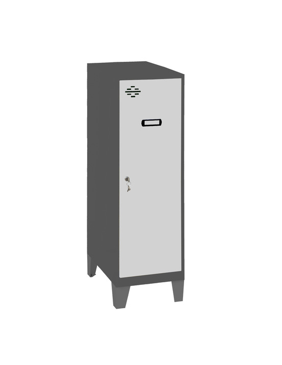 Casier-armoire simonlocker dism.mini + ban. 915x400x500+pies an/g antracite/gris 1015x400x500 - simonrack